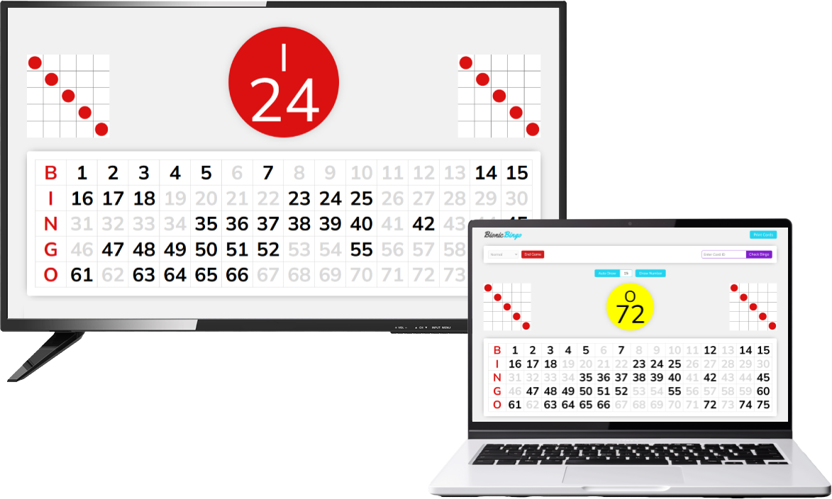 Bingo caller dashboard illustration